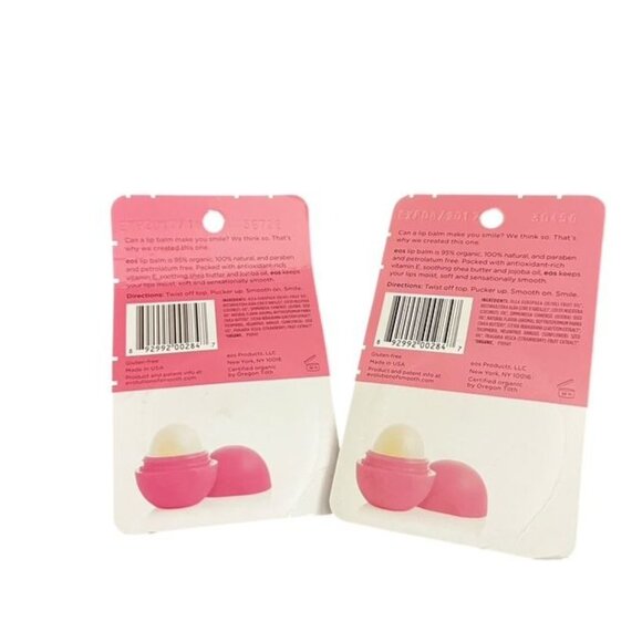 Eos Strawberry Sorbet Lip Balms Set of 2 - Picture 2 of 2